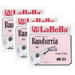 MB551 Primera Cuerda de Bandurria La Bella MB-550 (2 unidades)