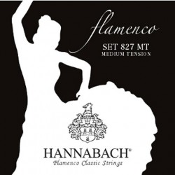 827MT Juago de Cuerdas Hannabach para Flamenco Tension Media