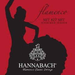 827SHT Juago de Cuerdas Hannabach para Flamenco Tension Muy Alta