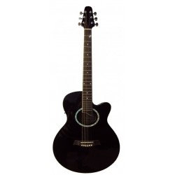 C330.646BK Guitarra Acustica Mini Jumbo tipo APX NEGRA
