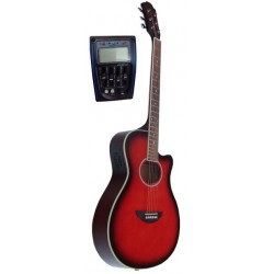 C331.646EQSB Guitarra Electroacustica Mini Jumbo tipo APX SUNBURST