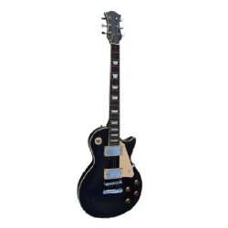 C350.238BK Guitarra Electrica Tipo Les Paul Round Top Negra