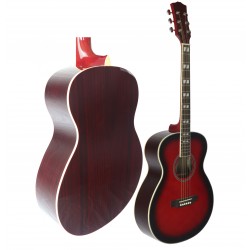 C330.648RB Guitarra Acustica Mini Jumbo tipo APX REDBURST - Palosanto 