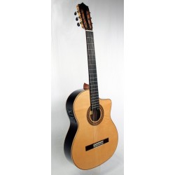 C320.590 RS CE Guitarra Flamenca Vicente Tatay - Fondo Palosanto Tapa Maciza de Abeto - Amplificada Fishman PSY-301 y Cutaway