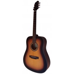 Egmond Guitarra Acustica AV-50 Sunburst Tapa Maciza Sun Busrst